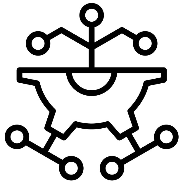 Technology vector icon illustration of Generation Gap iconset