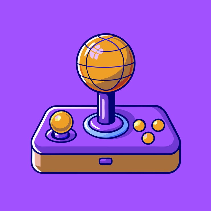 Vector teknologi olahraga game joystick