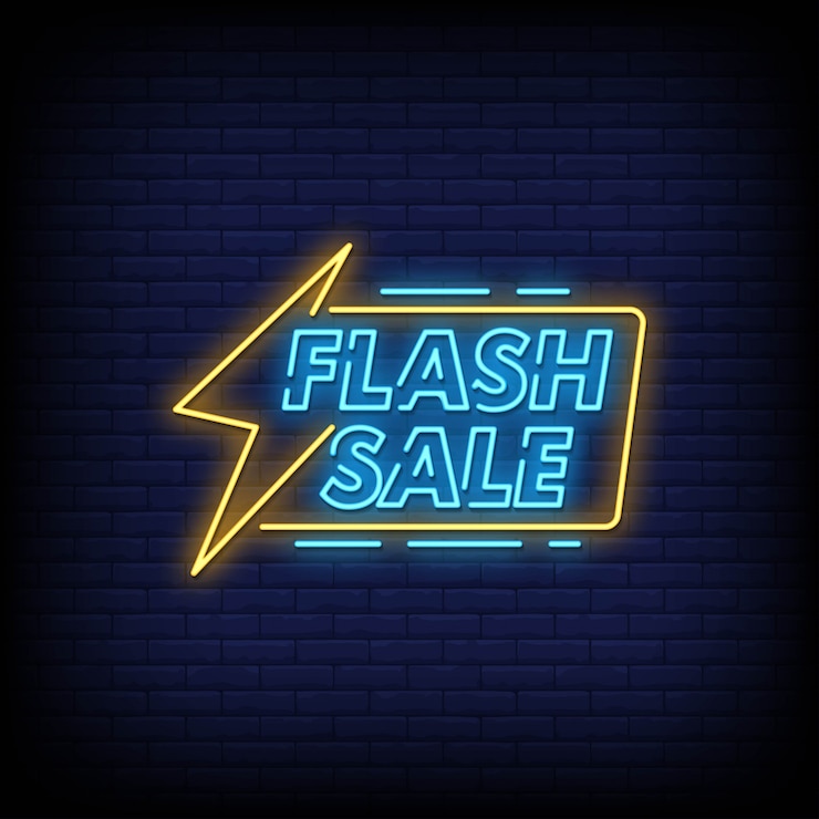 Vector teks gaya lampu neon flash sale