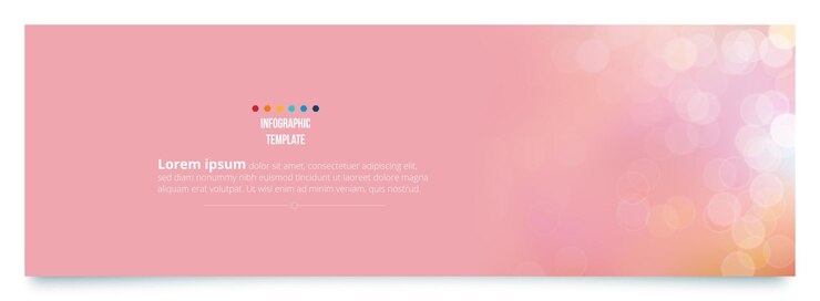 Templat desain banner abstrak dengan latar belakang berwarna.