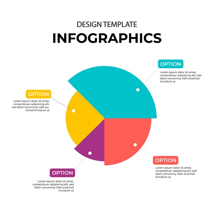Templat desain infografis