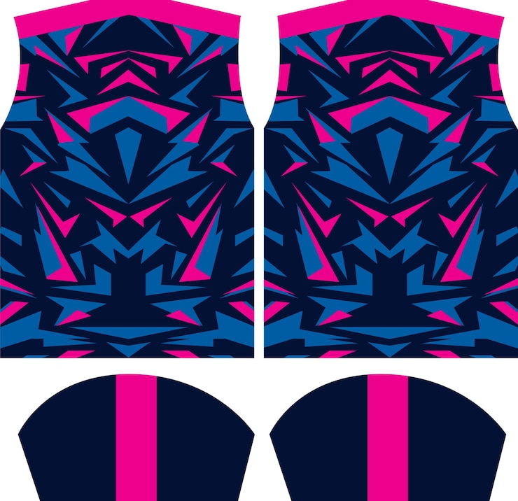 Vector templat desain jersey desain t shirt