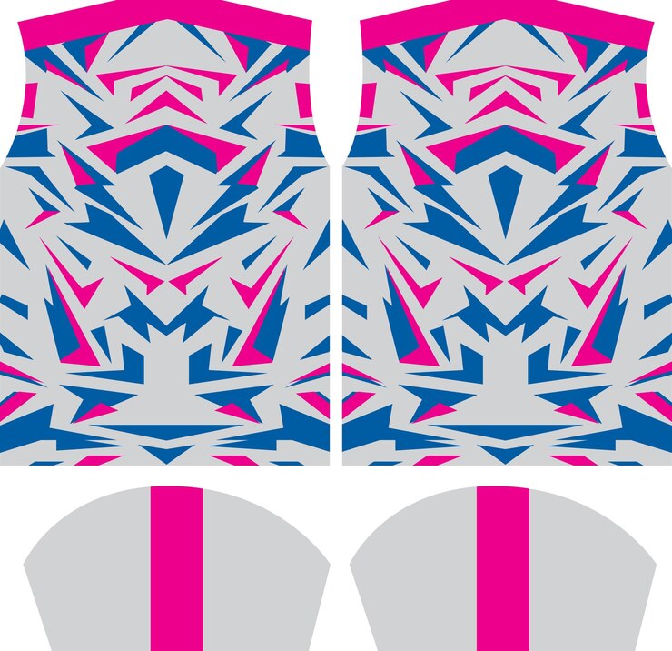 Vector templat desain jersey desain t shirt
