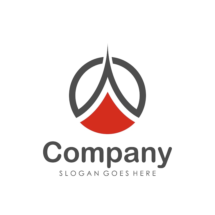 Vector templat desain logo huruf abstrak