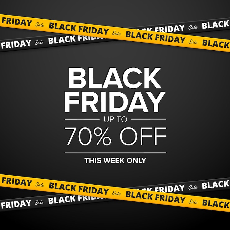 Vector templat desain poster obral black friday banner vektor selebaran diskon