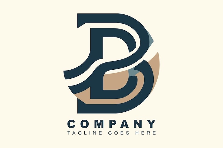 Vector templat desain vektor logo huruf b