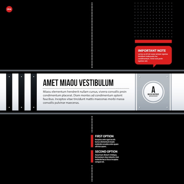 Templat desain web korporat futuristik. Berguna untuk presentasi atau iklan.