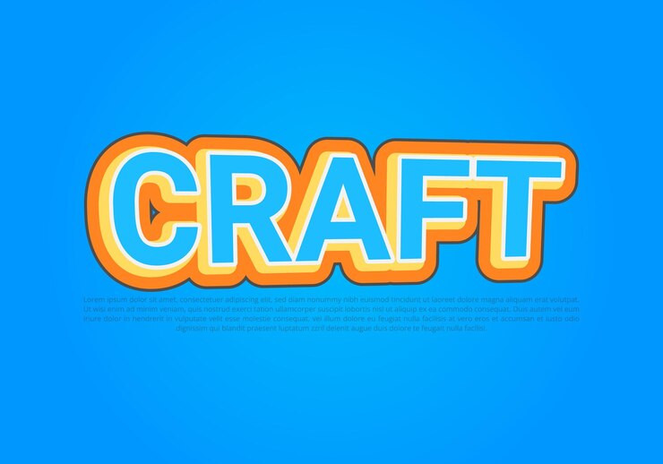 Vector templat efek teks renyah dengan gaya tebal 3d yang digunakan untuk vektor pro logo