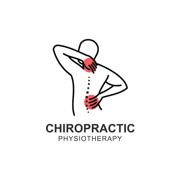 Vector templat ilustrasi desain ikon vektor simbol chiropractic