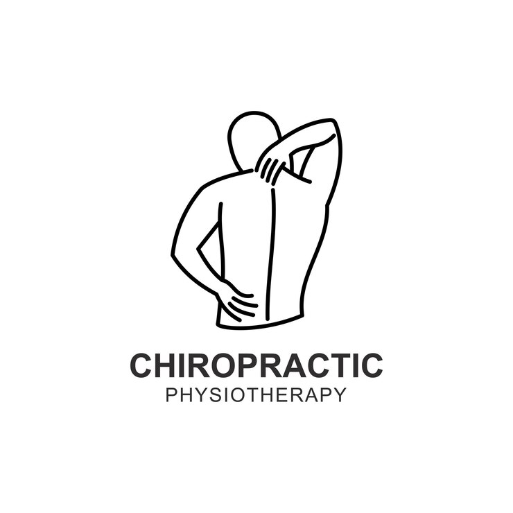 Vector templat ilustrasi desain ikon vektor simbol chiropractic