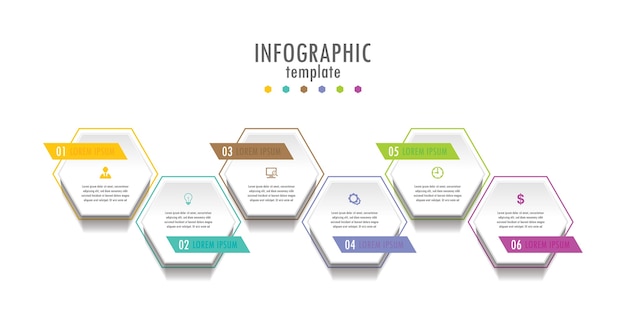 Templat infografis bisnis presentasi