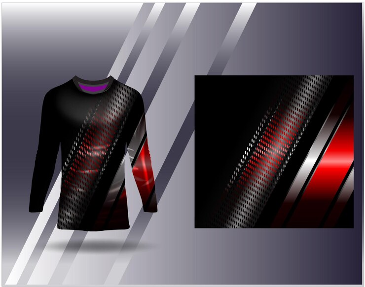 Templat jersey olahraga dan desain olahraga kaos untuk balap sepak bola