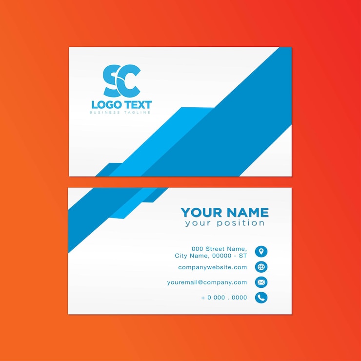 Vector templat kartu nama