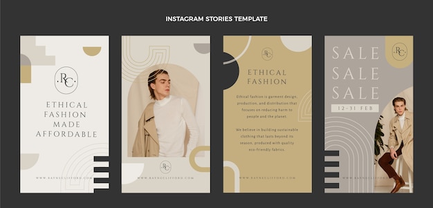 Templat kisah Instagram butik fashion