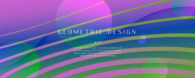 Templat latar belakang dinamis, poster fluid abstrak dengan bentuk gelombang