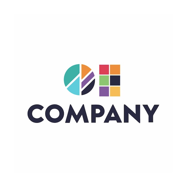 Templat logo bisnis kreatif tipe minimalis