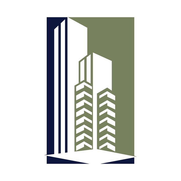 Templat Logo Bisnis Real Estat Vektor Logo Pengembangan Properti Bangunan dan Konstruksi