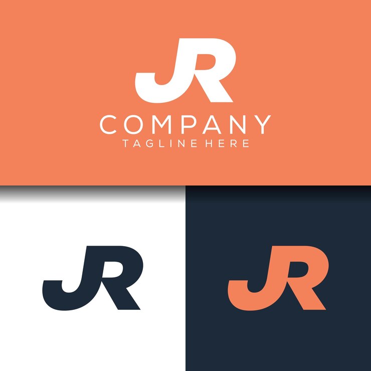Vector templat logo huruf monogram abstrak