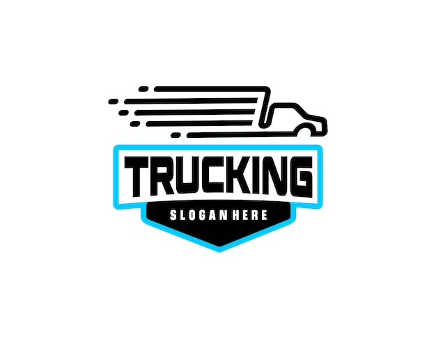 Templat logo perusahaan truk