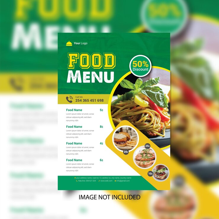 Templat Menu Makanan