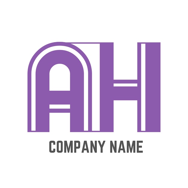 Templat monogram logo vektor abstrak AG