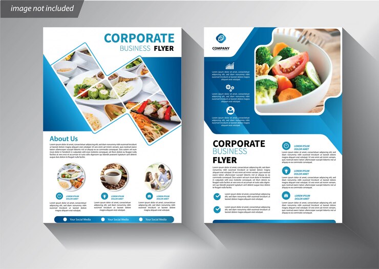 Vector templat selebaran bisnis