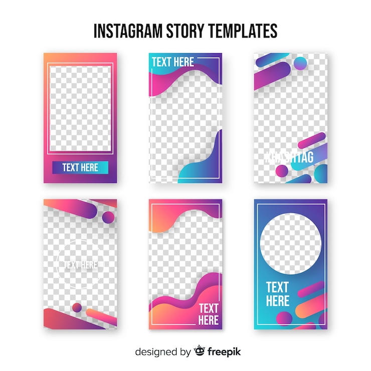 Vector templat story instagram
