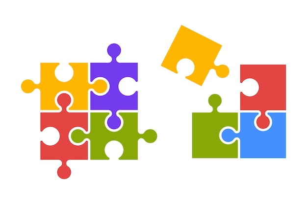 Templat Teka-Teki Grid Puzzle untuk Lembar Kerja Anak-Anak