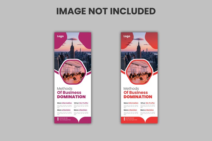 Vector template and modern corporate roll up banner template