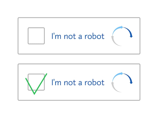 template for entering captcha i'm not a robot