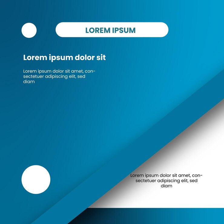 Vector template media sosial