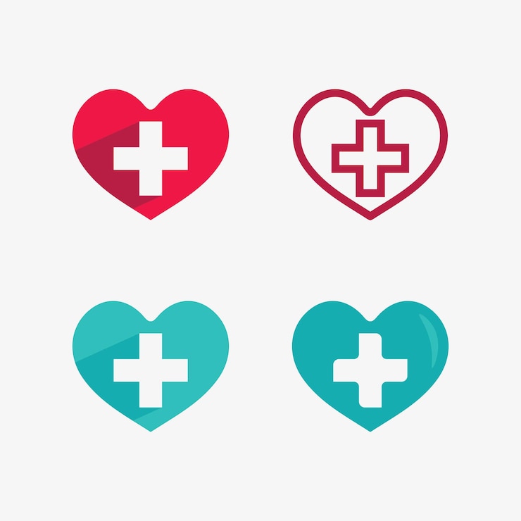Vector template vektor desain logo pelindung kesehatan dengan perisai untuk vektor perusahaan medis atau asuransi