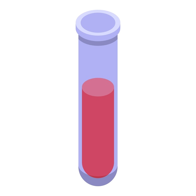Test tube containing red liquid in laboratory setting