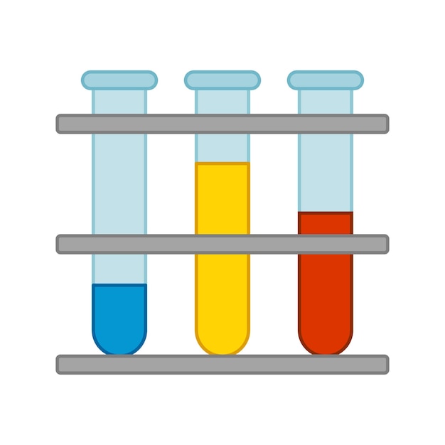 Test Tube isolated on white background