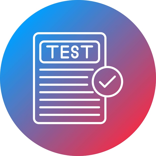 Testing icon vector image Can be used for Copywriting