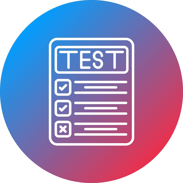 Testing icon vector image Can be used for Social Media Agency