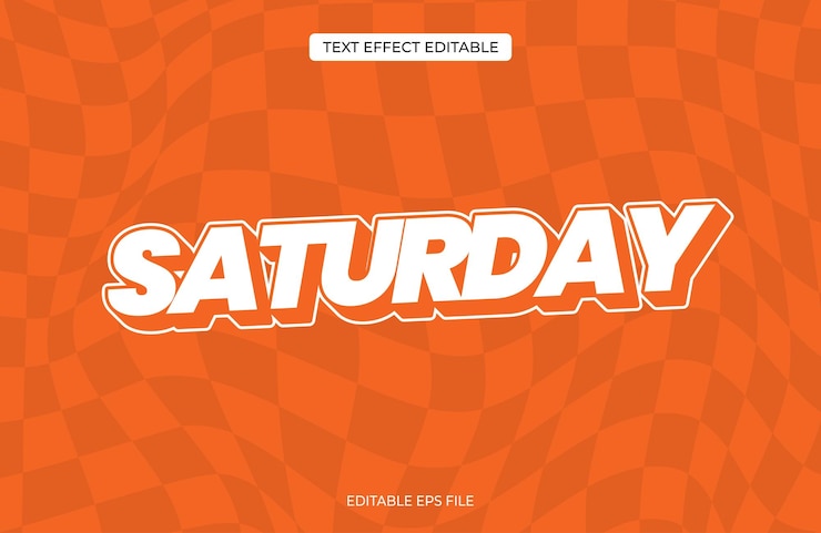 Vector text 3d minimalis style