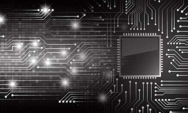 text cyber circuit future technology concept background