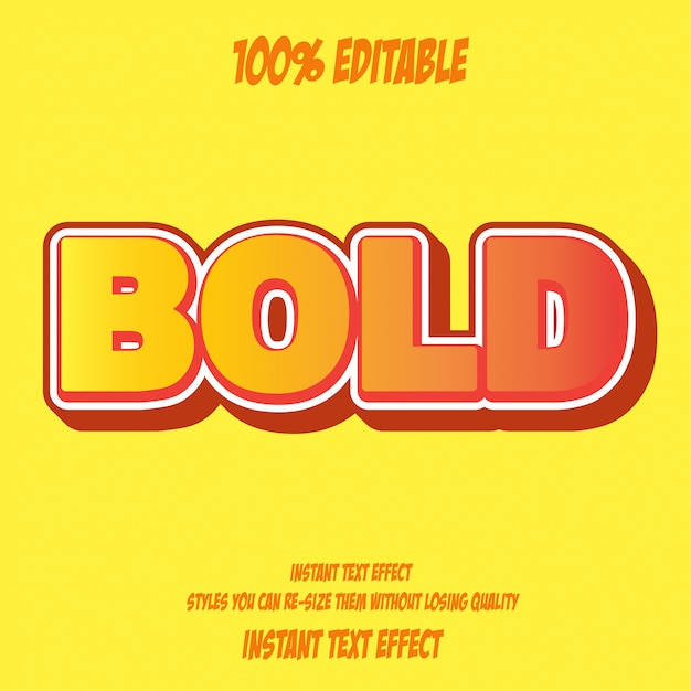 Text effect for cool futuristic effect, editable text