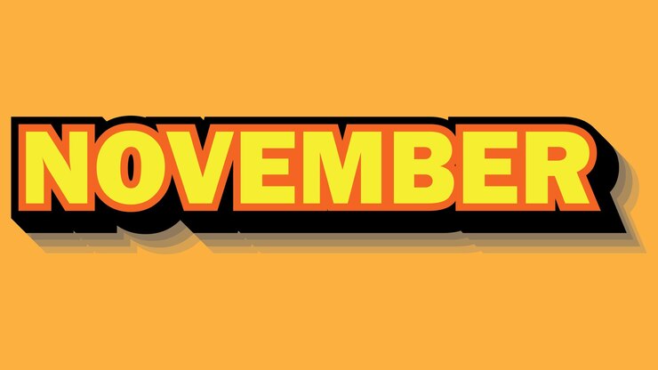 Text effects inspired by the months of the year