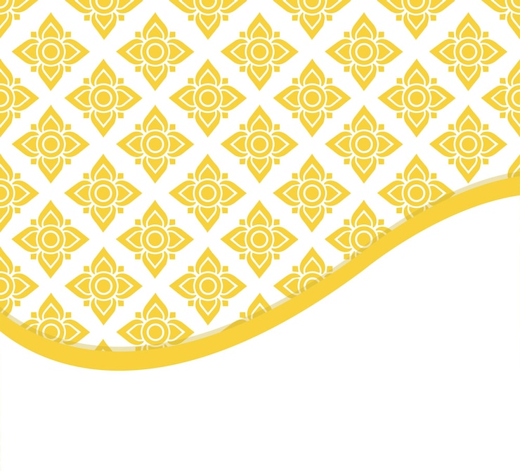 Thai art line background vector
