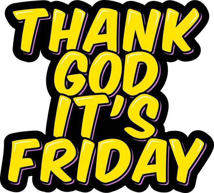 Vector thank god it's friday