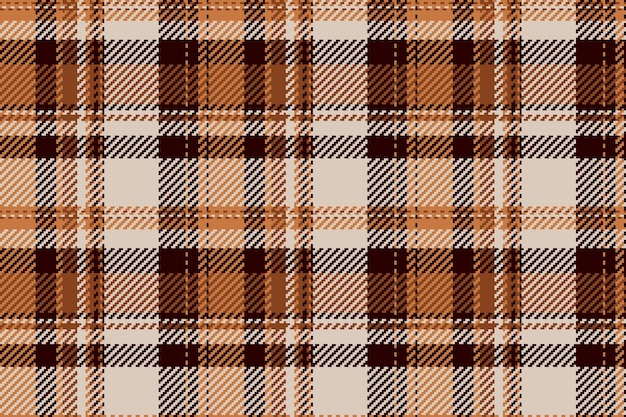 Thanksgiving fabric vector textile anniversary seamless background plaid Ethnicity texture pattern tartan check in orange and light colors