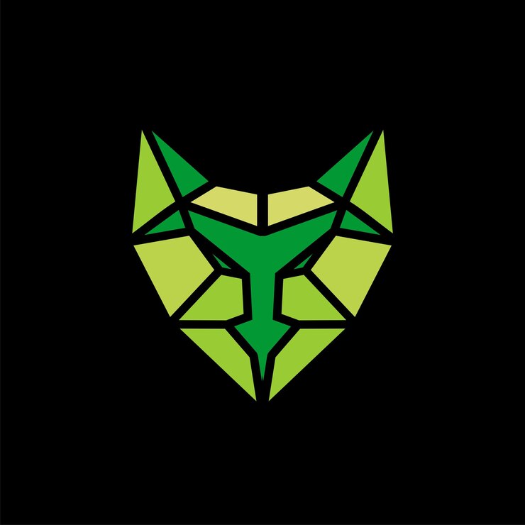 The abstract predator logo for gaming and fitness center or tactical system