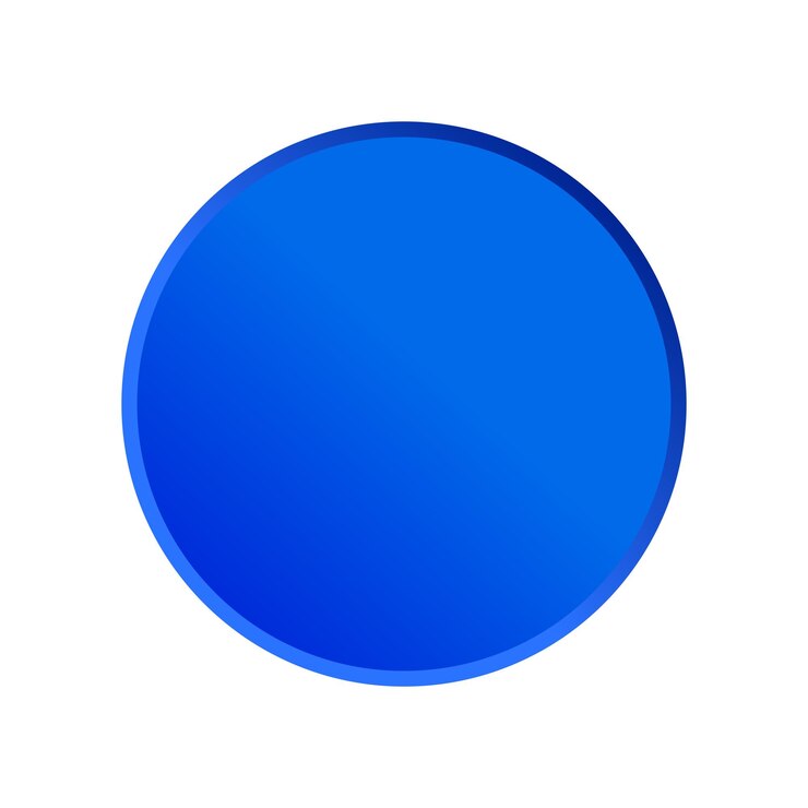 Vector the blue 3d huge dot on white background