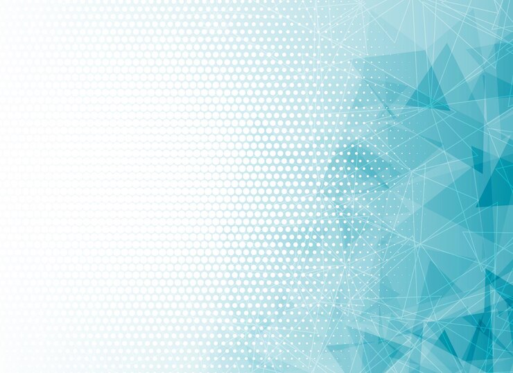 Vector the blue and white abstract background with geometric patterns