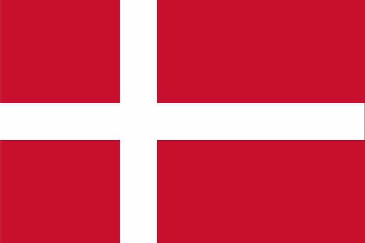 Vector the danish flag a symbol of denmark
