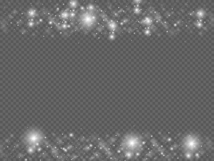 The dust sparks and golden stars shine with special light