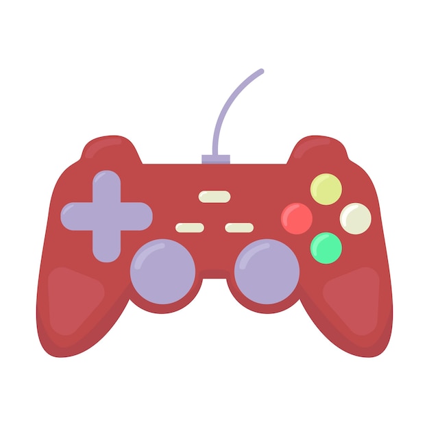 the game console is red in color with a minimalist look
