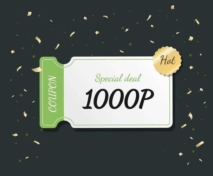 The market will give you a special 1000 point discount coupon illustration set party gold